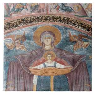 Carreau L'église orthodoxe serbe, site de l'UNESCO, 2