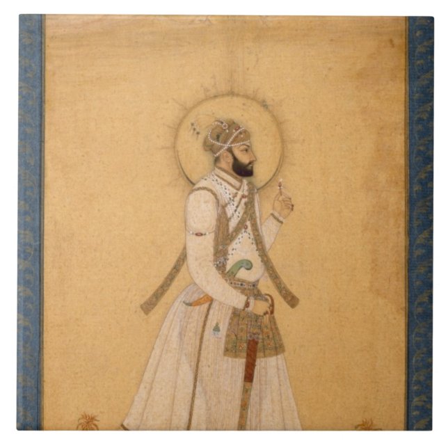 Carreau L'empereur Farrukhsiyar (1683-1719) du Larg (Devant)