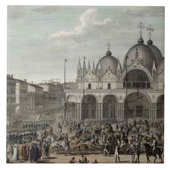 Carreau L'entrée du Français dans Venise et le vol (Devant)