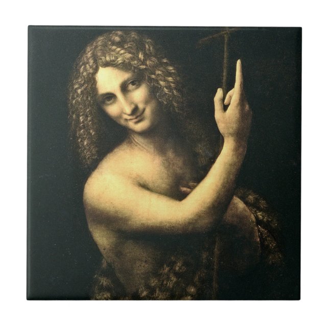 Carreau Léonard de Vinci - Saint Jean Baptiste (Devant)