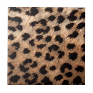 Carreau Leopard Cheetah Poster de animal Girly Moderne ten