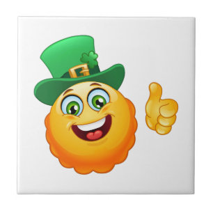 Carreau leprechaun emoji