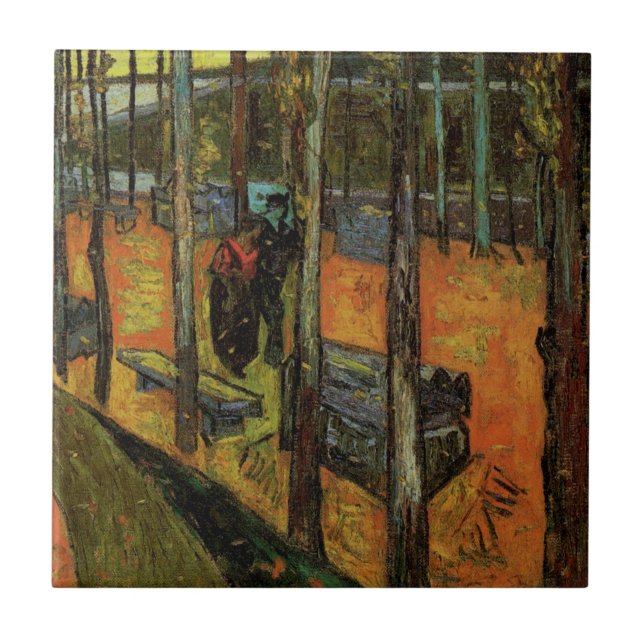 Carreau Les Alyscamps (cimetière) par Vincent van Gogh (Devant)