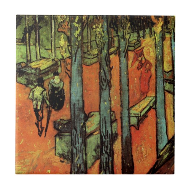 Carreau Les Alyscamps, Feuilles d'automne de Vincent van G (Devant)