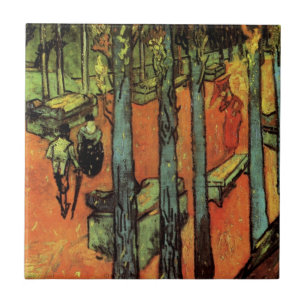 Carreau Les Alyscamps, Feuilles d'automne par Vincent van 