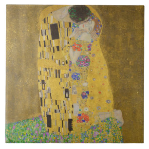 Carreau Les amoureux embrasser Embrace par Gustav Klimt