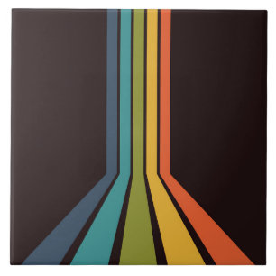 Carreau les années 70 Super rétro Motif coloré