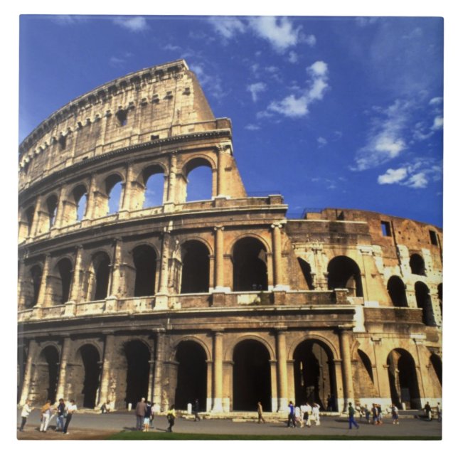 Carreau Les célèbres ruines du Colisée de Rome Italie (Devant)