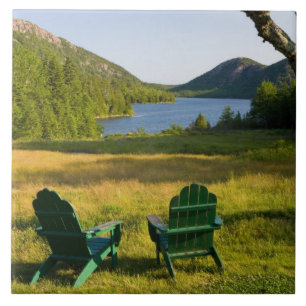 Carreau Les chaises Adirondack sur la pelouse de la Jordan