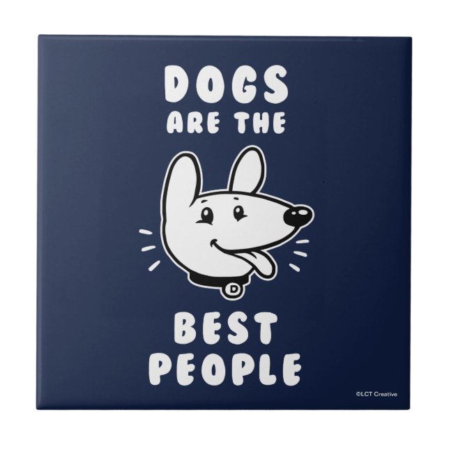 Carreau Les Chiens Sont Les Meilleurs (Devant)