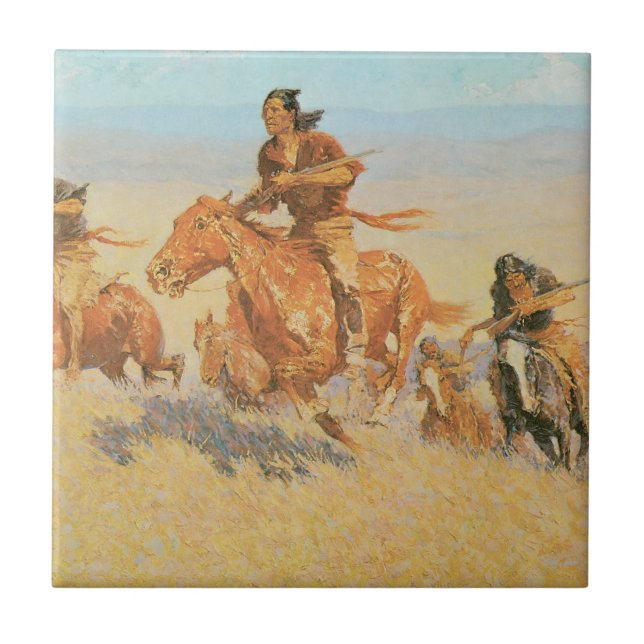 Carreau Les Coureurs de Buffalo, Big Horn Basin de Remingt (Devant)