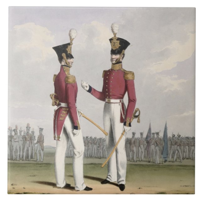 Carreau Les dirigeants de champ des marines royales, (Devant)