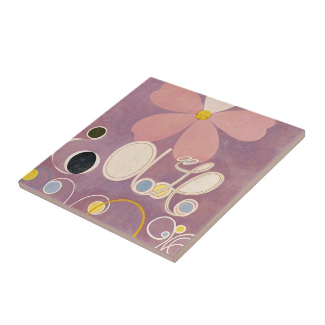 Carreau Les dix plus grands, Groupe IV, No 5 par Hilma af  (Côté)