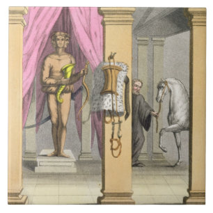 Carreau Les écuries du cheval de Caligula, Incitata,