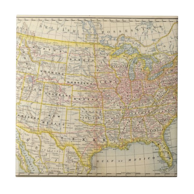 Carreau Les Etats-Unis 4 (Devant)