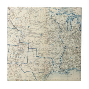 Carreau Les Etats-Unis en décembre 1860