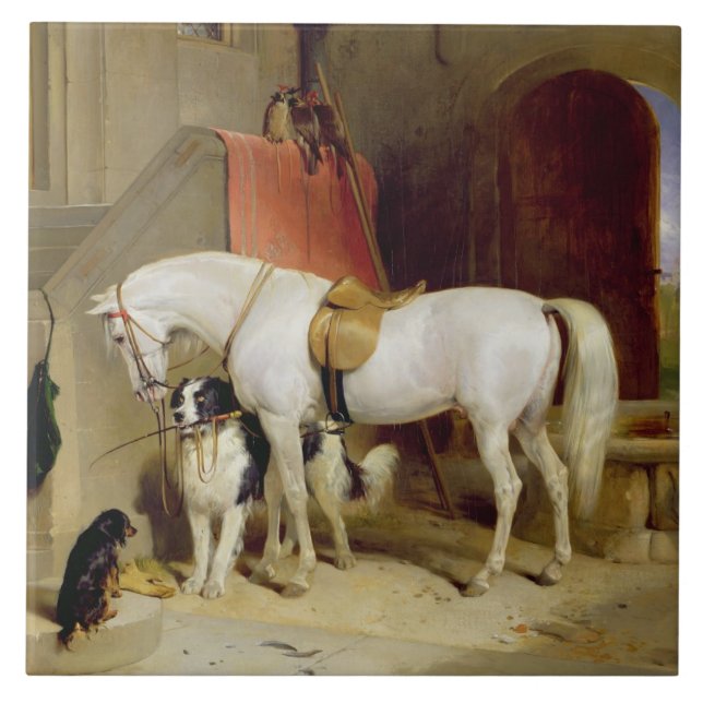 Carreau Les Favoris de Prince George (huile sur toile) (Devant)