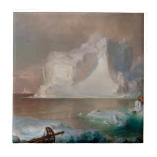 Carreau Les icebergs par l'église 1861 de Frederic Edwin