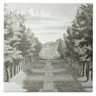 Carreau Les jardins chez Tshehar-Bagh, Isphahan, from