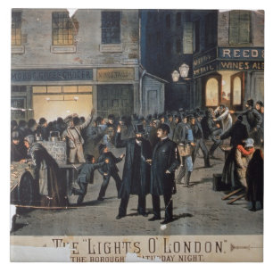 Carreau "Les lumières O" London (litho de couleur)