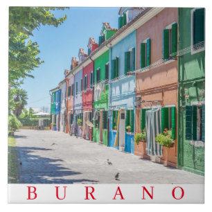 Carreau Les maisons colorées de Burano vue carrelage céram