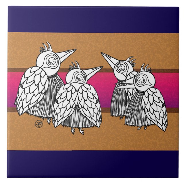 Carreau Les oiseaux (Devant)