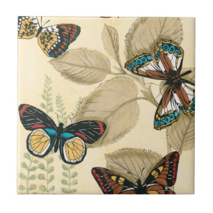 Carreau Les papillons qui dorment sur les Feuilles