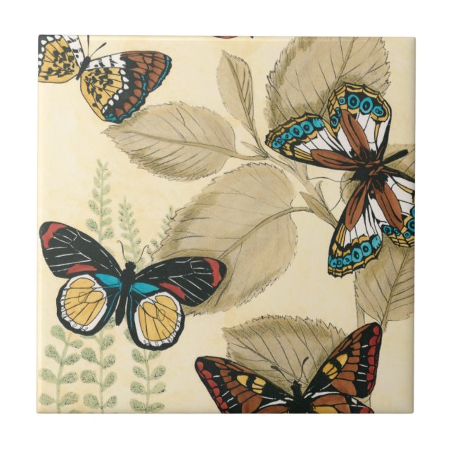 Carreau Les papillons qui dorment sur les Feuilles (Devant)