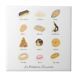 Carreau Les Pâtisserie Françaises