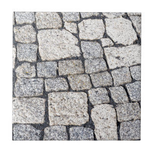 Carreau Les pavés d'une rue en détail