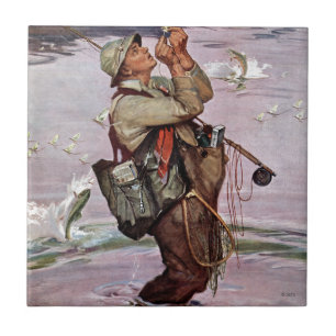 Carreau Les poissons sautent