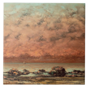 Carreau Les roches de noir chez Trouville, 1865 - 66