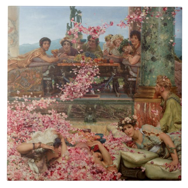 Carreau Les Roses d'Heliogabalus (Luxe romain antique) (Devant)