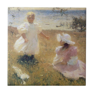 Carreau Les soeurs, par Frank W. Benson