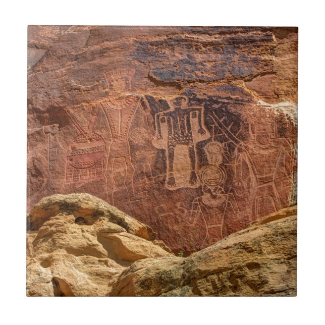 Carreau Les trois Rois Petroglyph - ranch de Mcconkie - (Devant)
