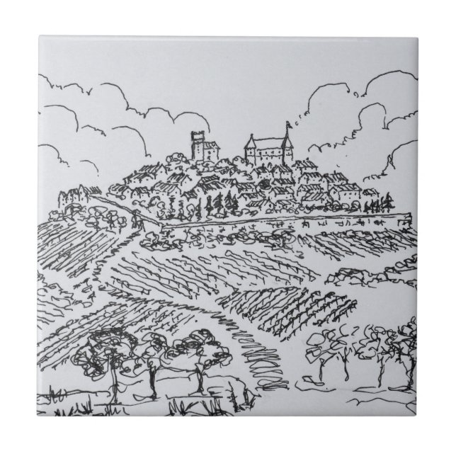 Carreau Les vignobles de Sancerre| Vallée de la Loire, Fra (Devant)