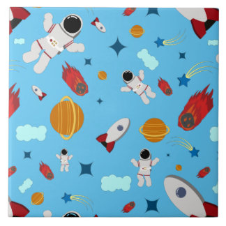 Carreau L'espace extra-atmosphérique pour enfants et Motif