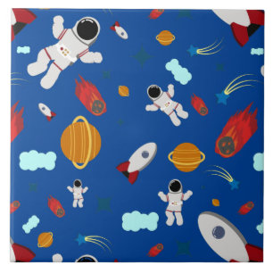 Carreau L'espace extra-atmosphérique pour enfants et Motif
