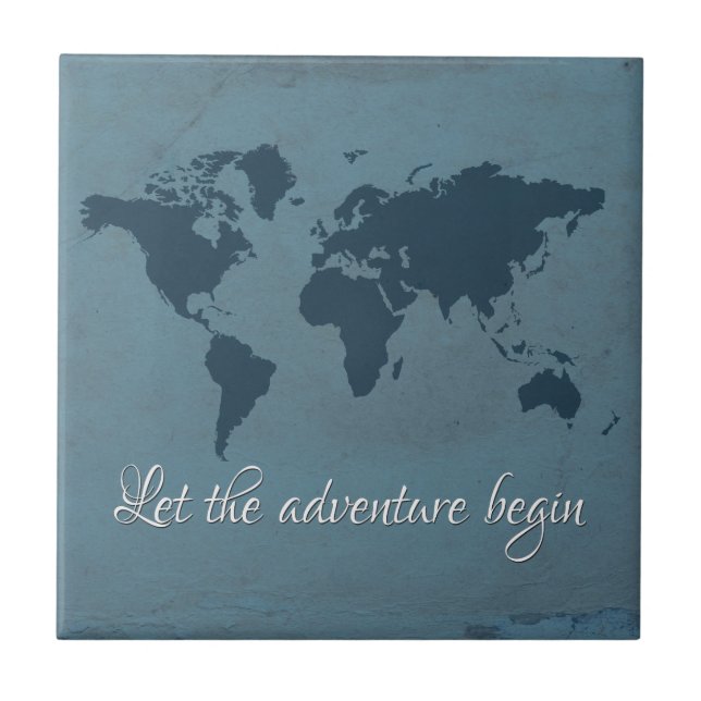 Carreau Let the adventure begin (Devant)