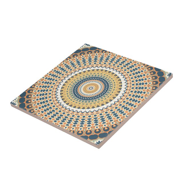 Carreau L'étoile d'or de la marine Mandala (Côté)