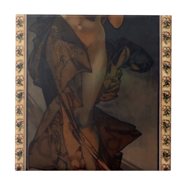 Carreau L'étoile du matin par Alphonse Mucha (Devant)