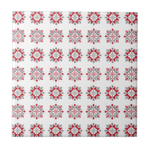 Carreau Letton motif géométrique du soleil du matin VII