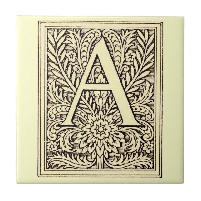 Carreau LETTRE AlphabET A (Devant)