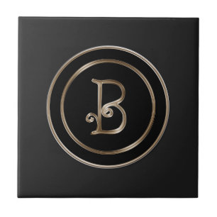 Carreau "Lettre B" Monogramme