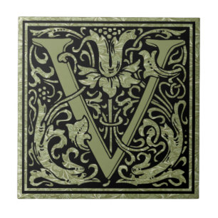Carreau Lettre V Première lettre Monogramme
