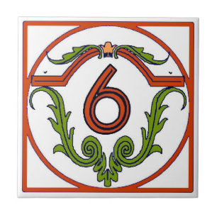 Carreau Lettres en espagnol rouge 6