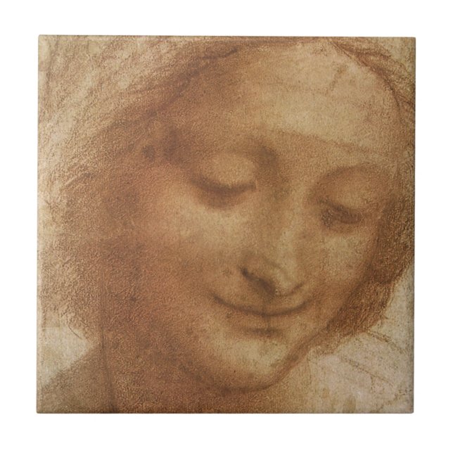 Carreau L'étude de Leonardo da Vinci sur le portrait de Sa (Devant)