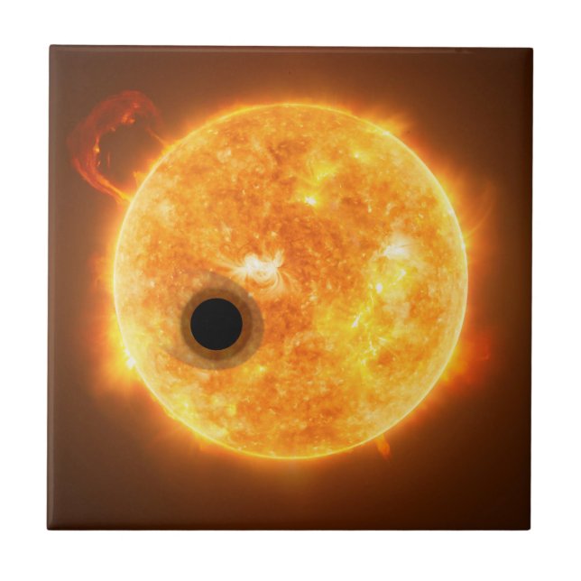 Carreau L'Exoplanet Wasp-107b Est Un Géant De Gaz (Devant)