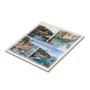 Carreau LGR062, PORTOFINO, Mosaïque, Italie,