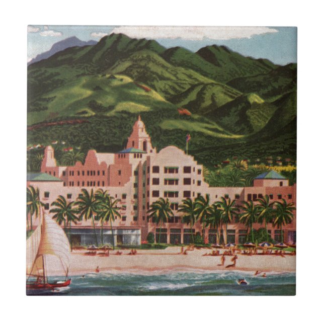 Carreau L'hôtel Royal Hawaiian (Devant)